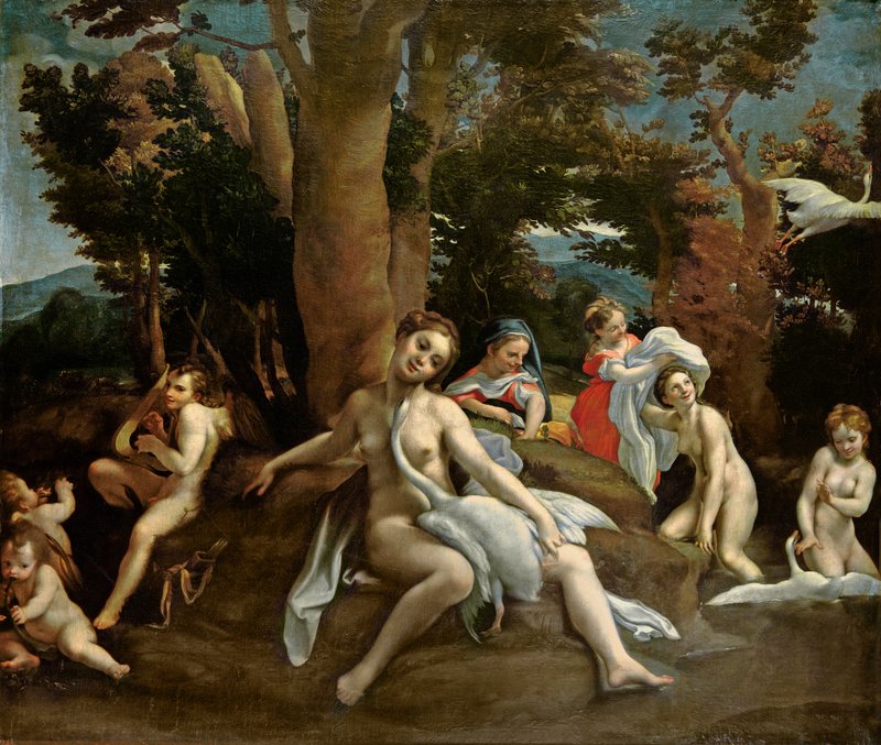 Correggio - Leda and the Swan